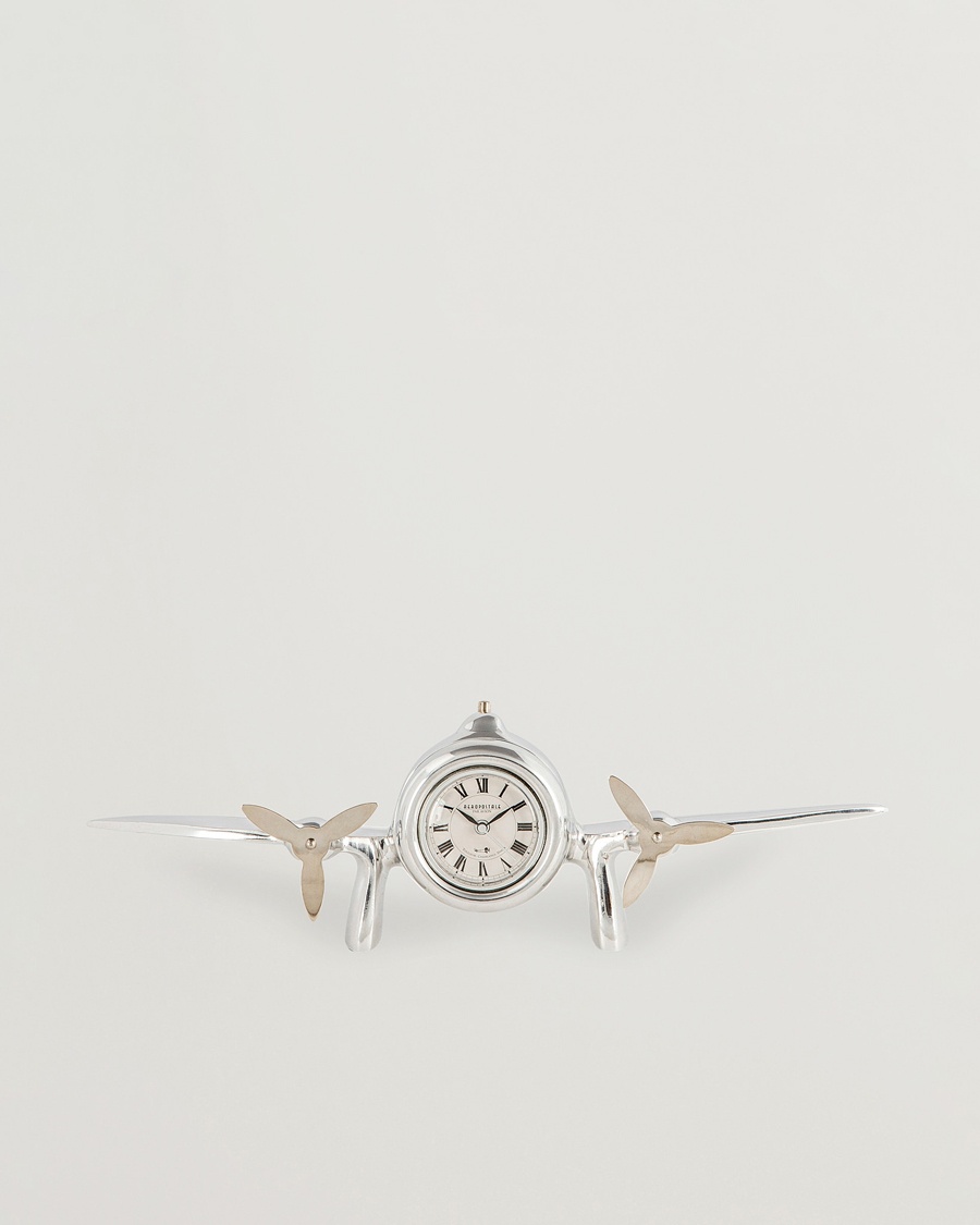 Authentic Models Art Deco Flight Clock Silver – Silber