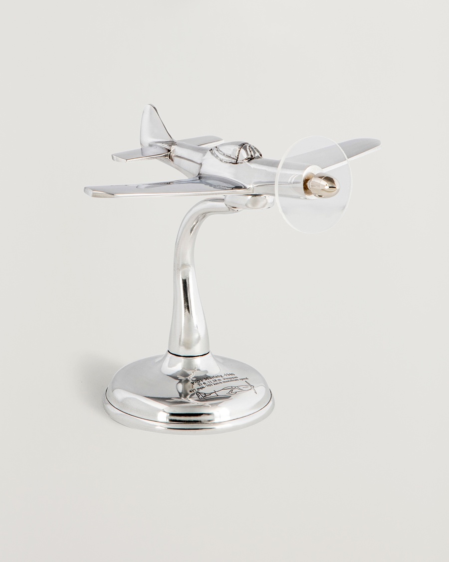 Authentic Models WWII Mustang Desk Model Airplane – Silber