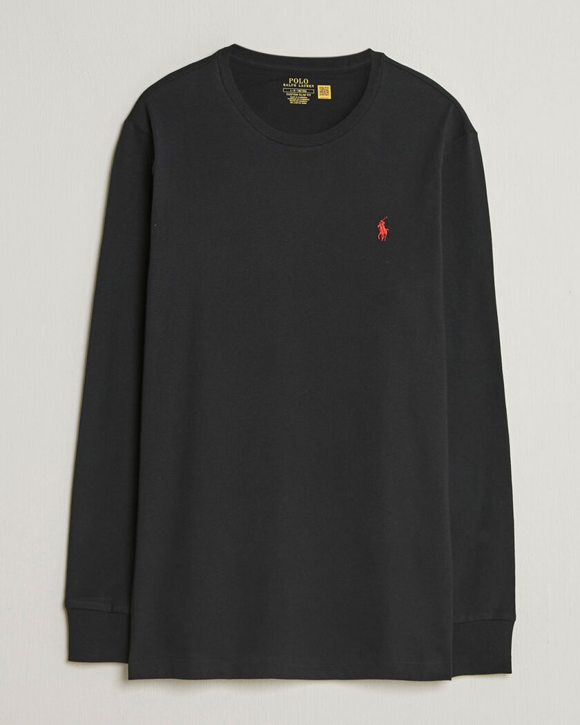 Polo Ralph Lauren Long Sleeve Crew Neck Tee Polo Black – Schwarz