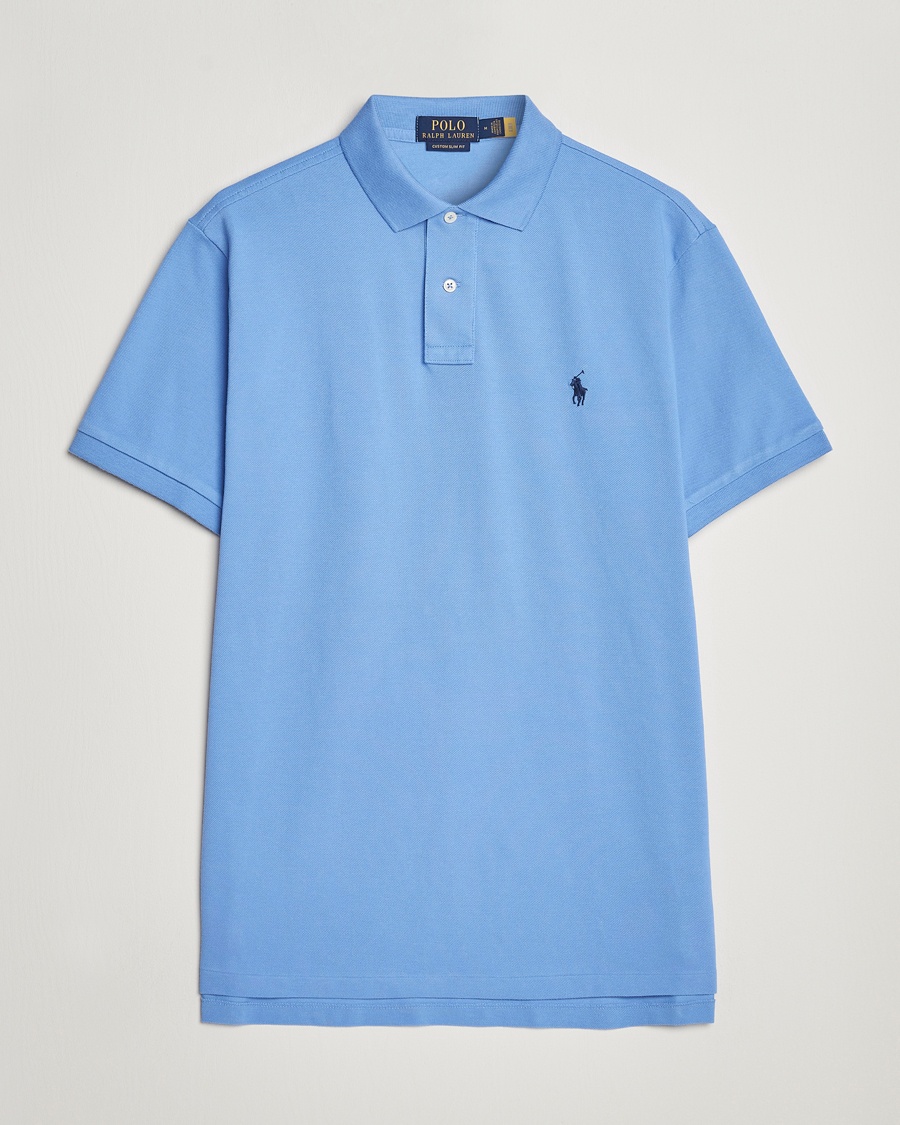 Polo Ralph Lauren Custom Slim Fit Polo Harbour Island – Blau