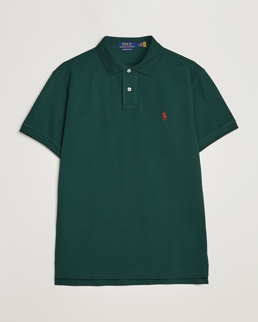 Polo Ralph Lauren Custom Slim Fit Polo College Green – Grün