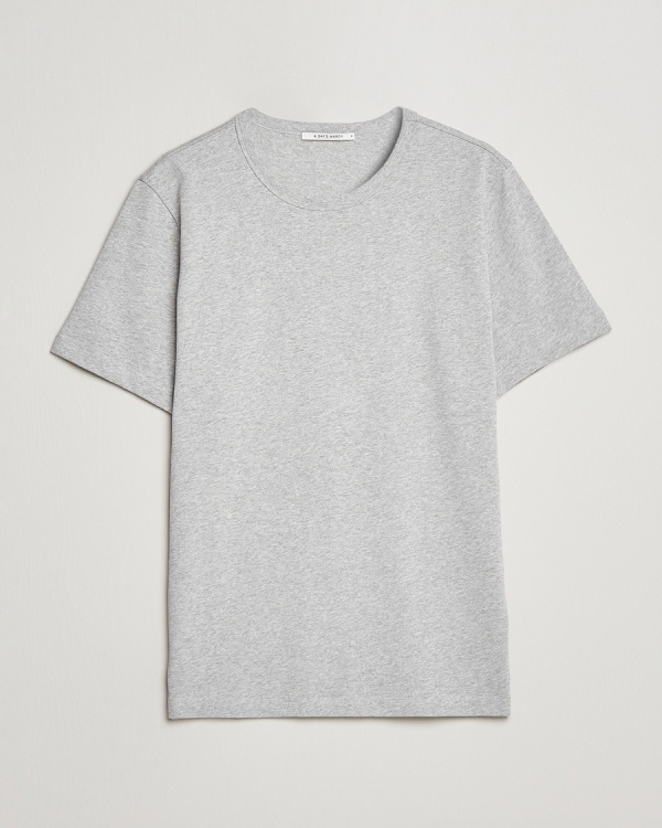 A Day's March Heavyweight T-Shirt Grey Melange – Grau