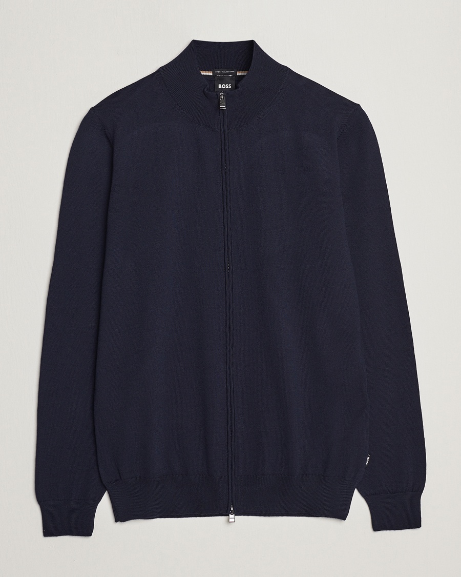 Balonso Full-Zip Sweater Dark Blue – Blau