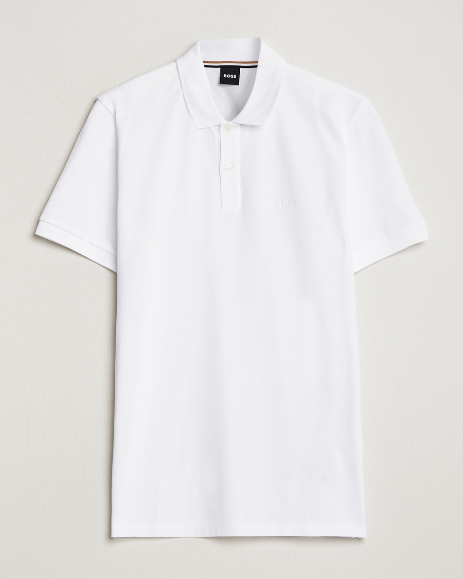 BOSS BLACK Pallas Polo White – Weiß