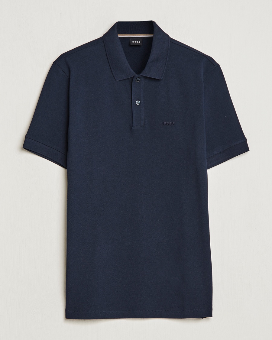 BOSS BLACK Pallas Polo Dark Blue – Blau