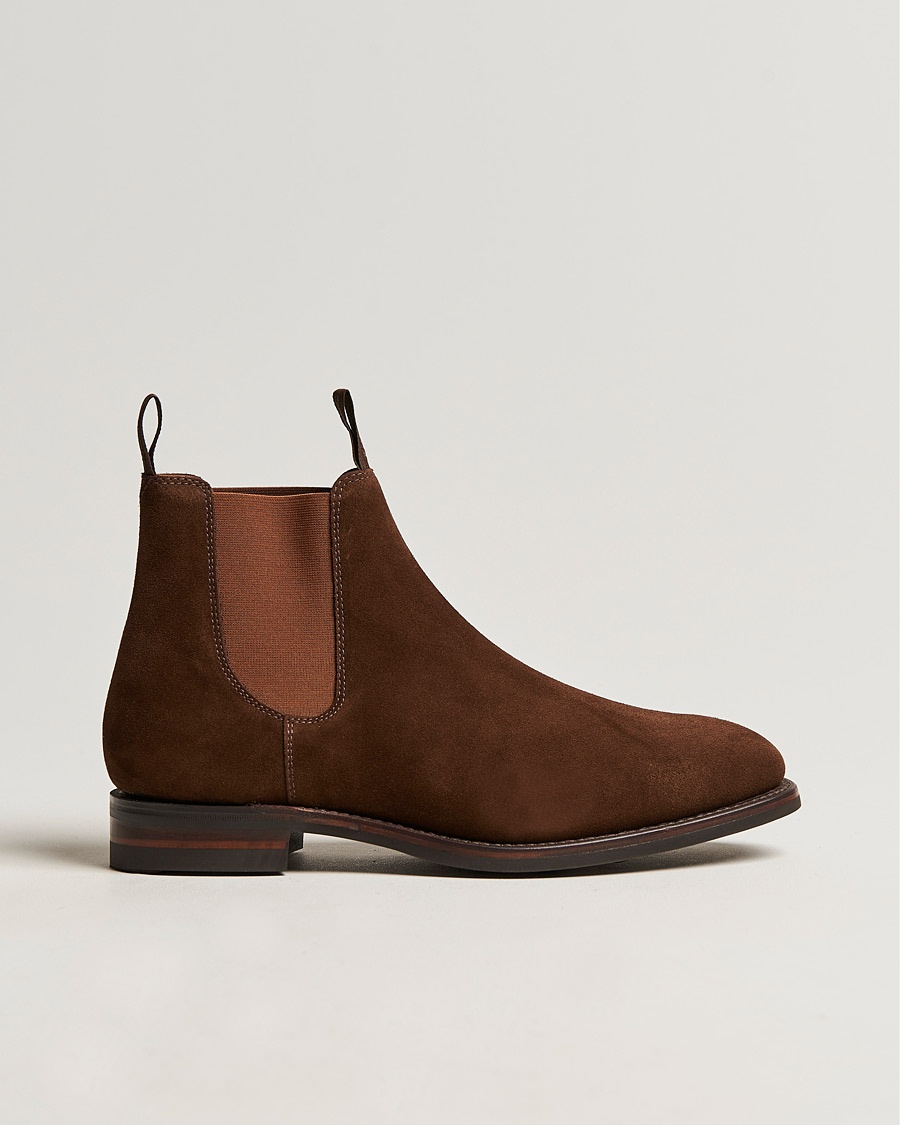 Loake 1880 Chatsworth Chelsea Boot Tobacco Suede – Braun