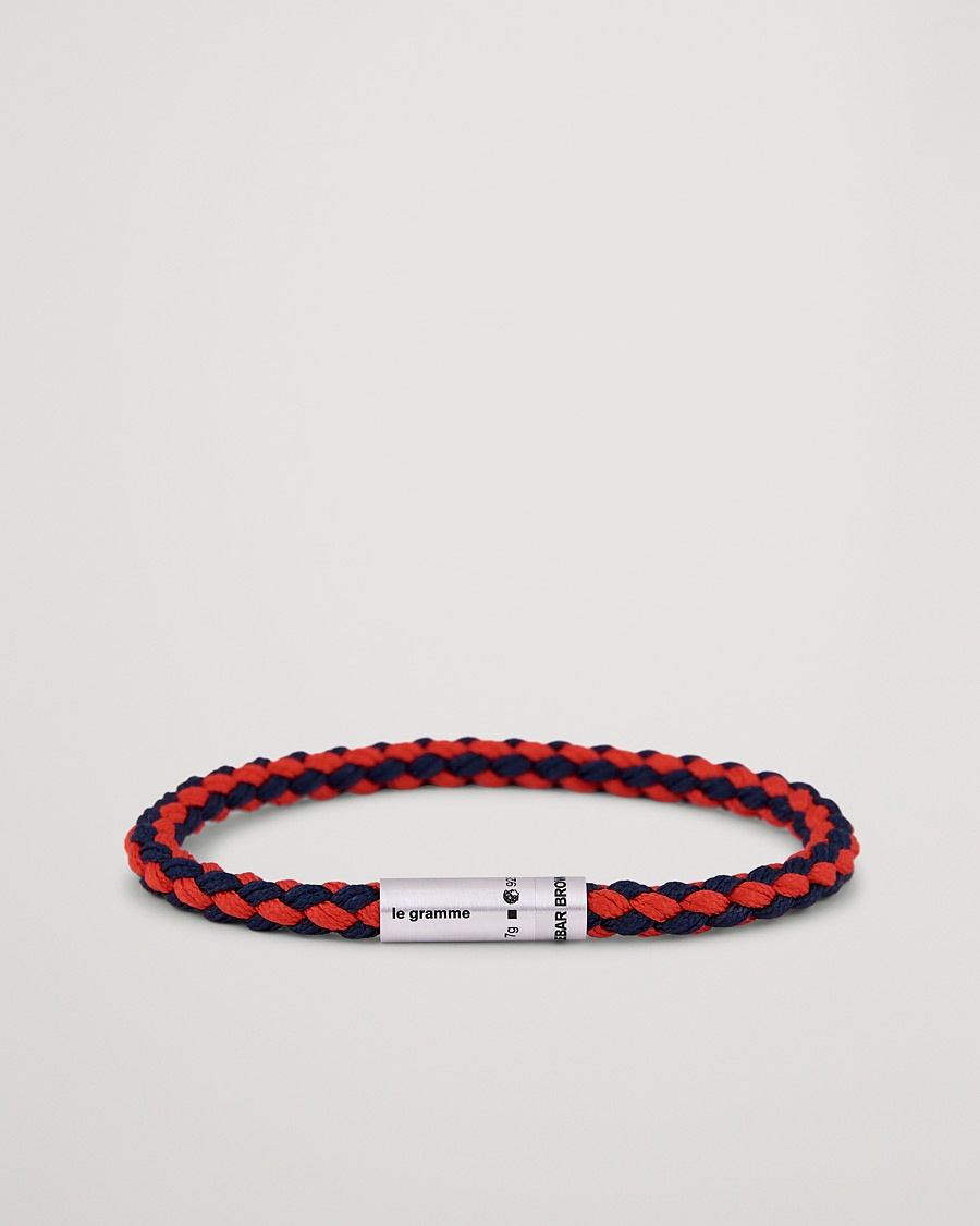 LE GRAMME X Orlebar Brown Nato Bracelet Navy/Red – Rot