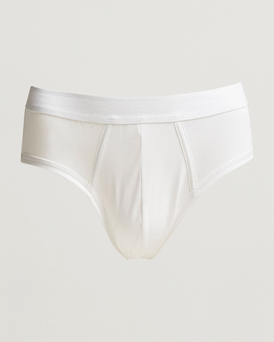 Zimmerli of Switzerland Mercerized Cotton Briefs White – Weiß