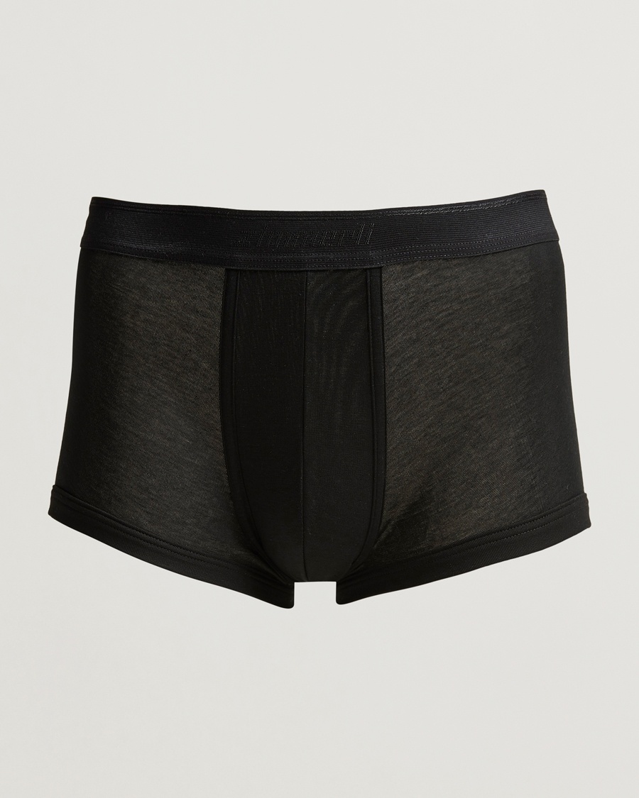 Zimmerli of Switzerland Mercerized Cotton Boxer Briefs Black – Schwarz