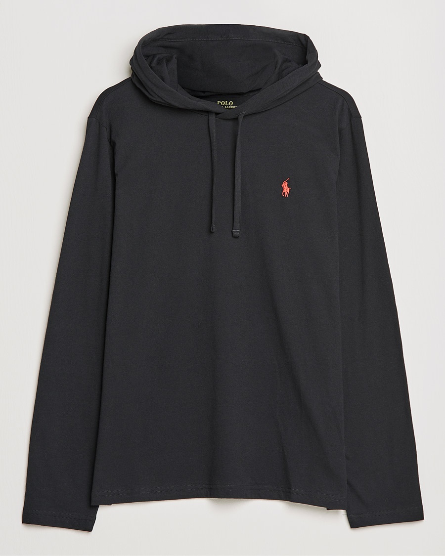 Polo Ralph Lauren Long Sleeve Hooded T-Shirt Polo Black – Schwarz