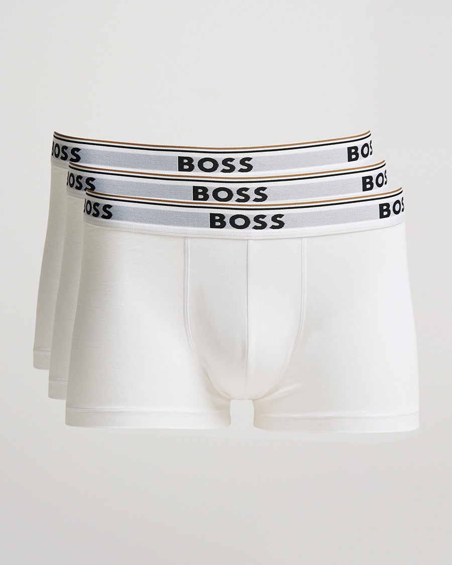 BOSS BLACK 3-Pack Trunk Boxer Shorts White – Weiß