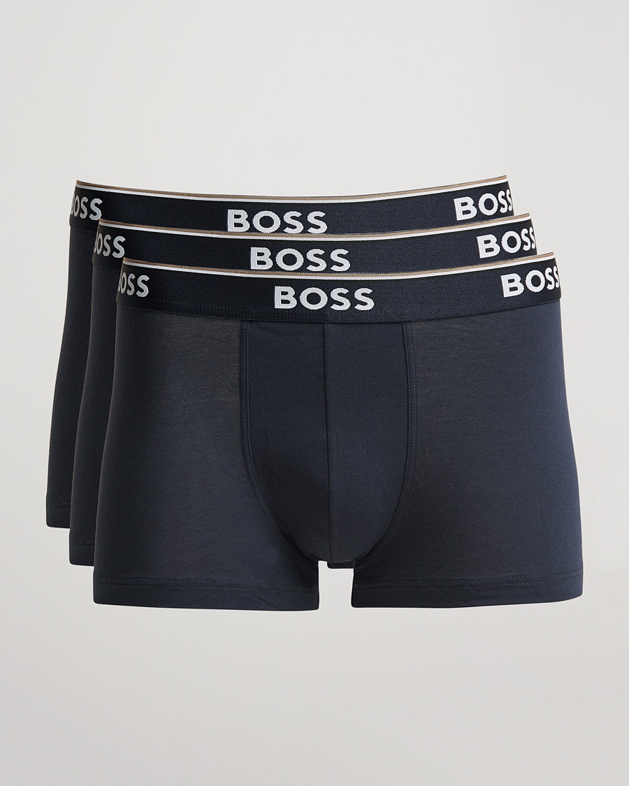 BOSS BLACK 3-Pack Trunk Boxer Shorts Open Blue – Blau
