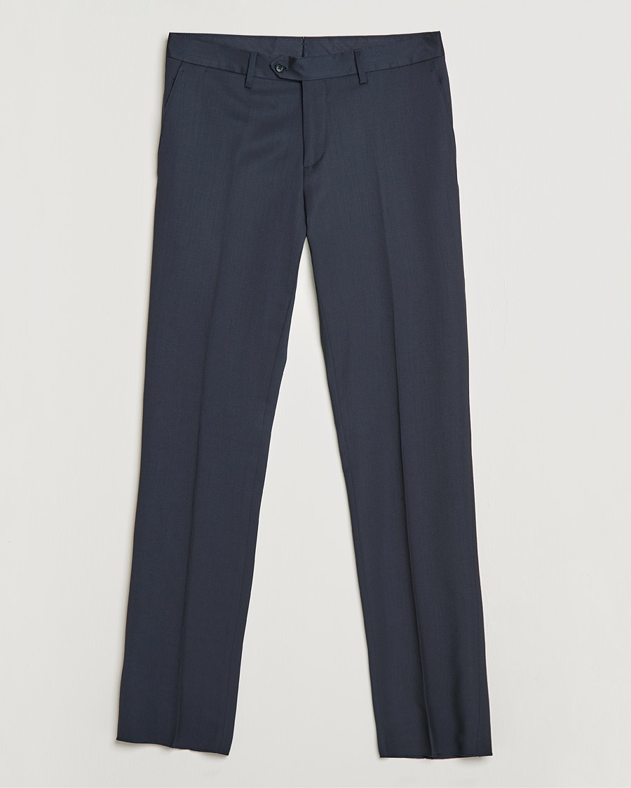 Lardini Wool Trousers Navy – Blau