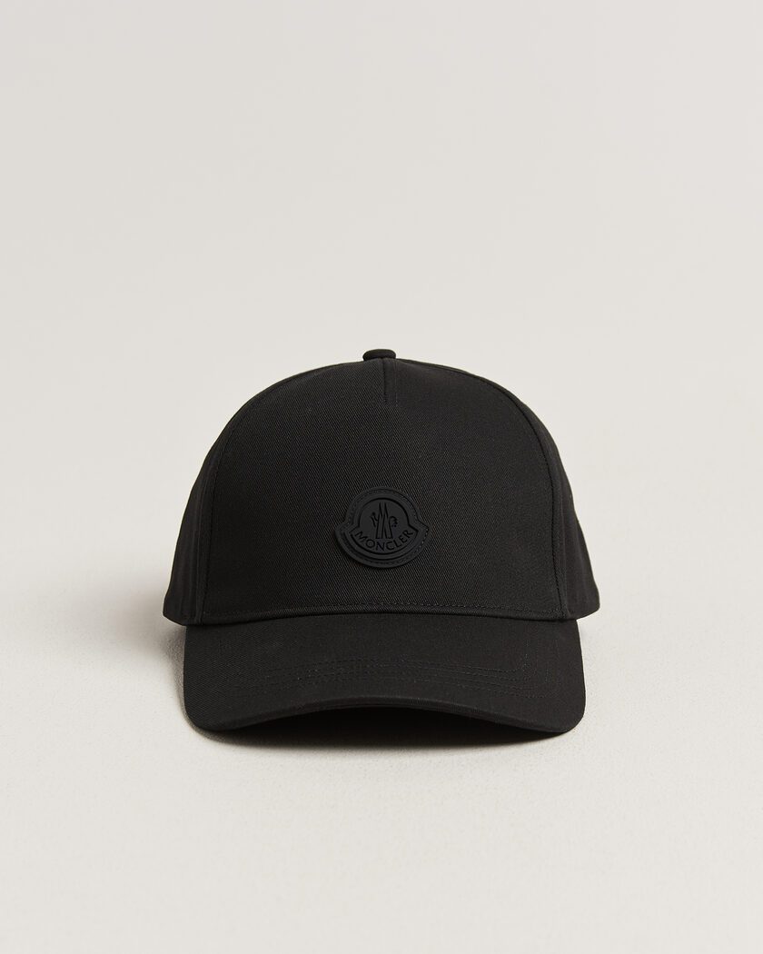 Moncler Tonal Logo Cap Black – Schwarz