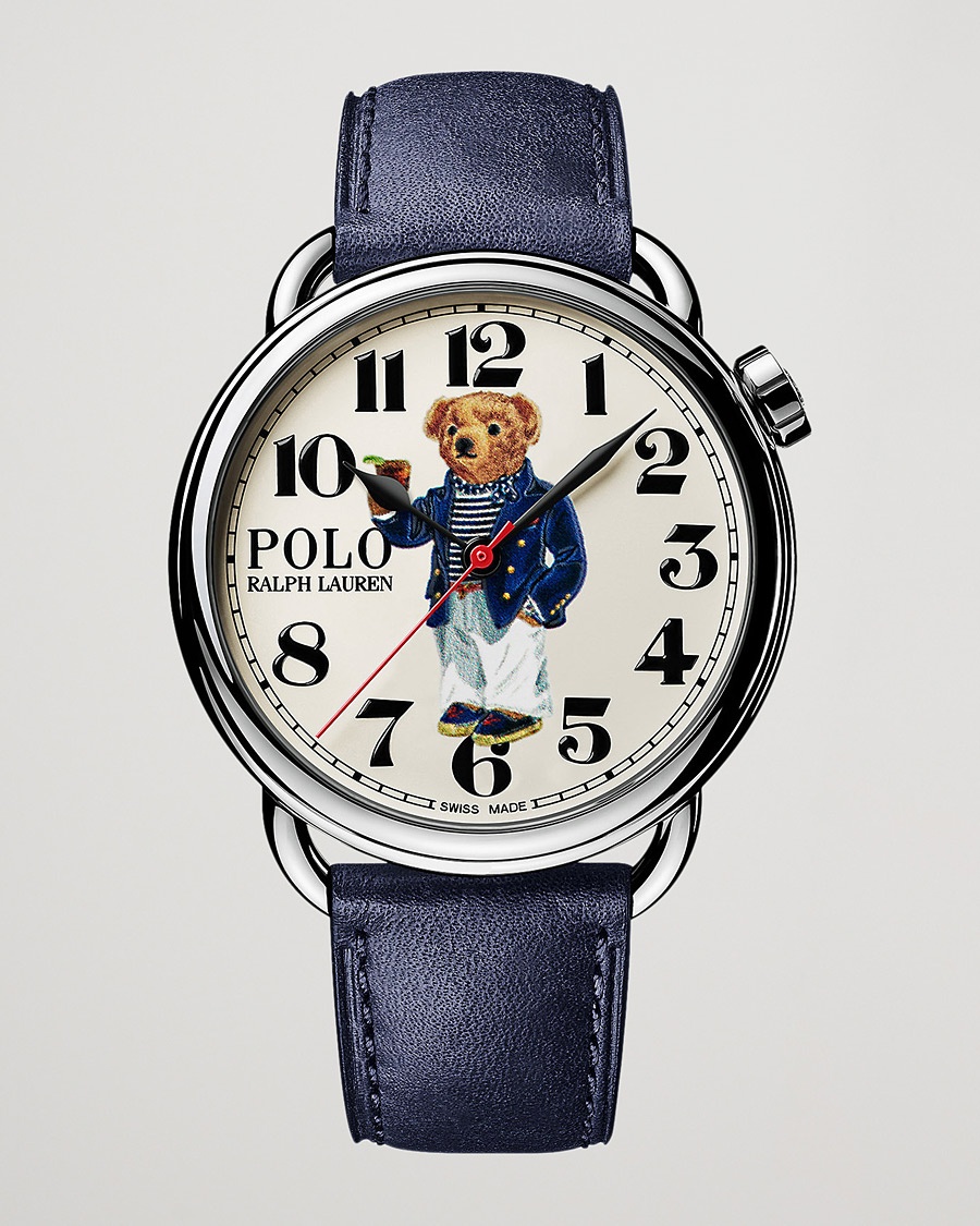 Polo Ralph Lauren 42mm Automatic Riviera Bear White Dial – Blau