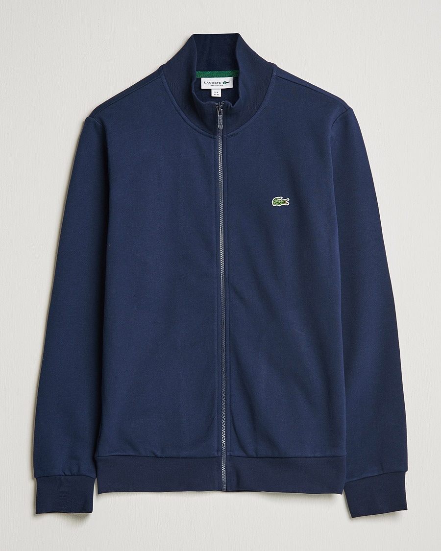 Lacoste Full Zip Sweater Navy – Blau
