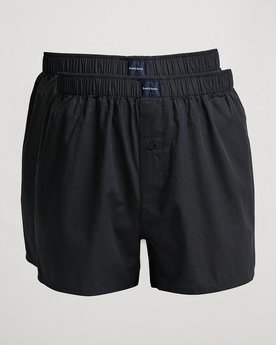 Bread & Boxers 2-Pack Boxer Shorts Dark Navy – Blau