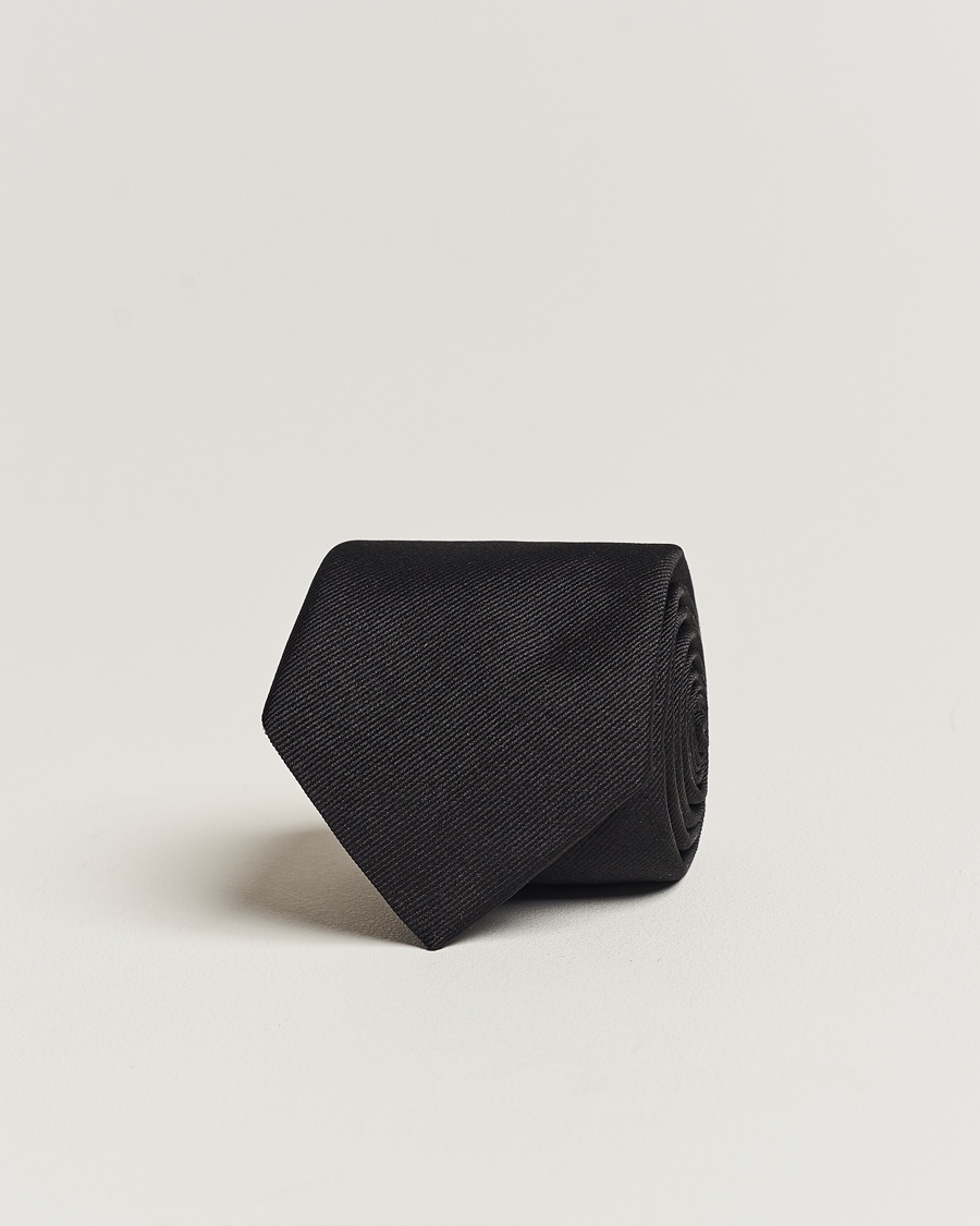 BOSS BLACK Silk 7,5 cm Tie Black – Schwarz