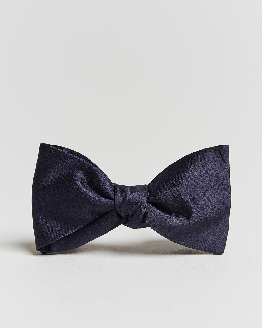 Amanda Christensen Self Tie Silk Ceremony Navy – Blau