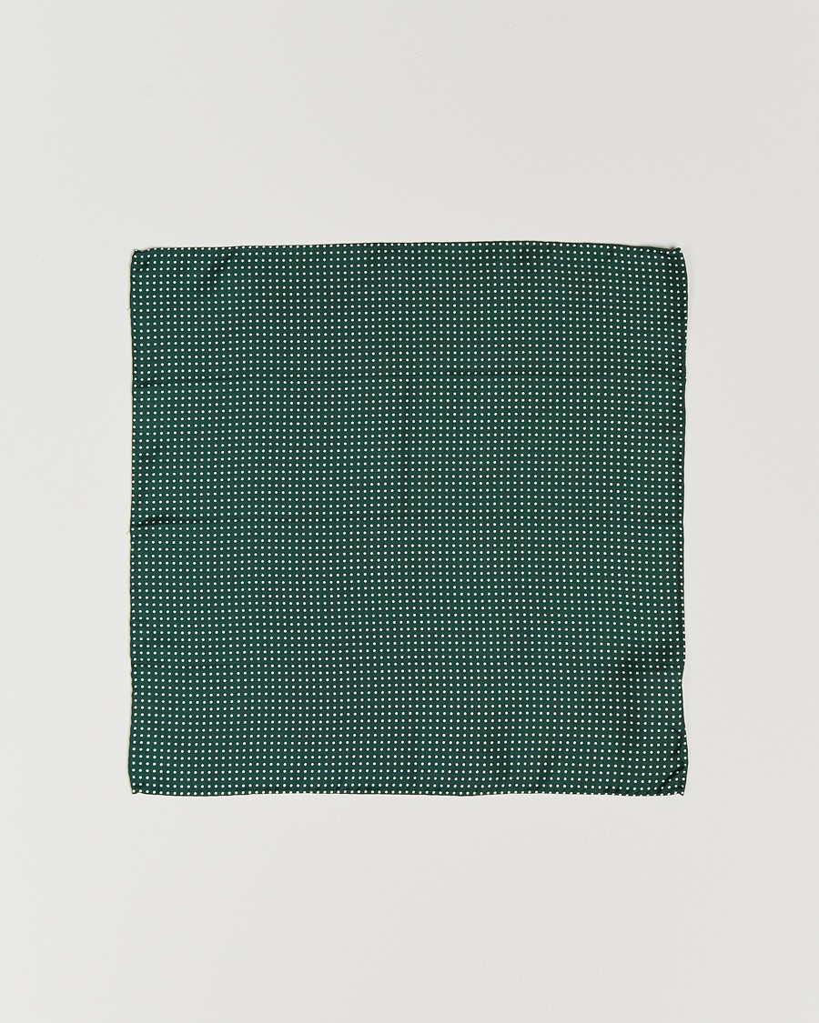 Amanda Christensen Handkerchief Dot Silk Bottle Green – Grün