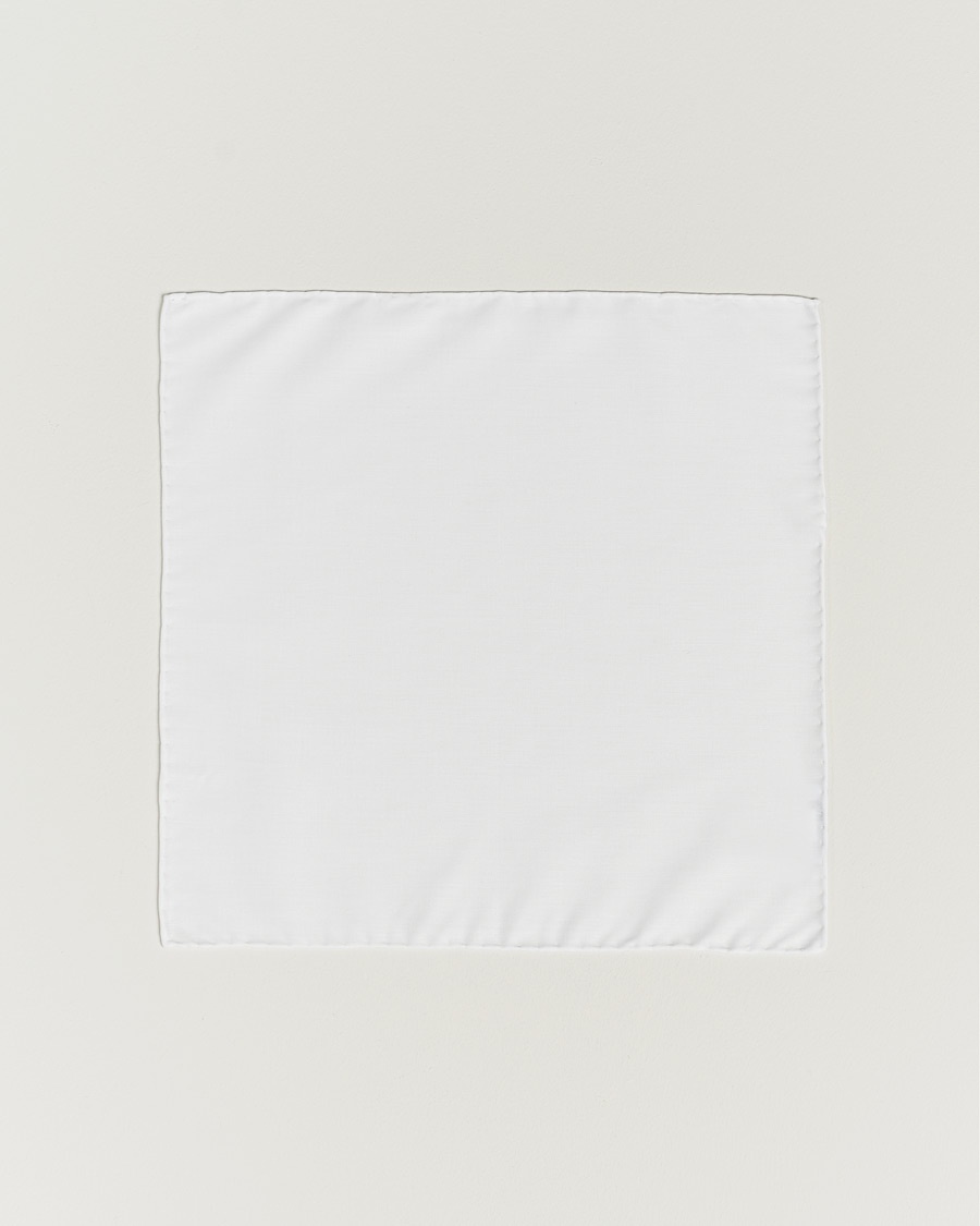 Eton Signature Twill Pocket Square White – Weiß