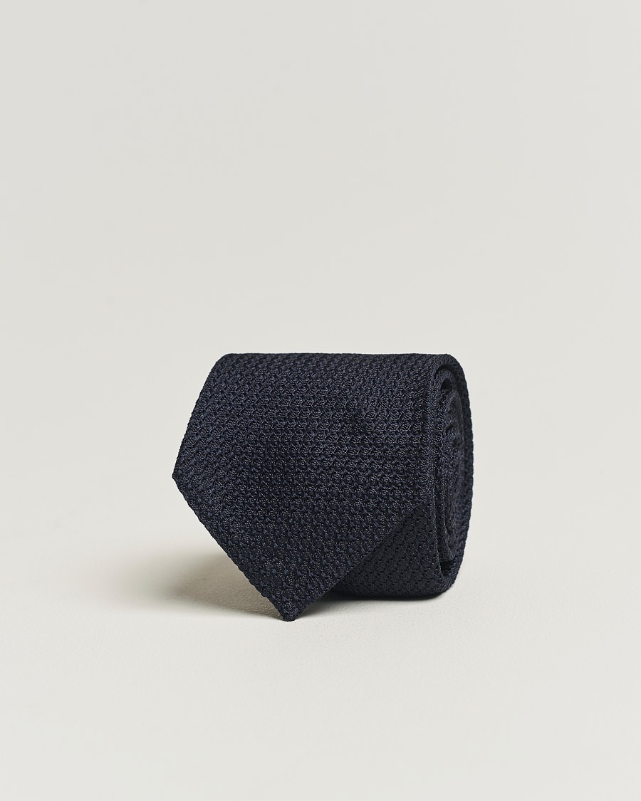 Eton Grenadine Tie Dark Blue – Blau