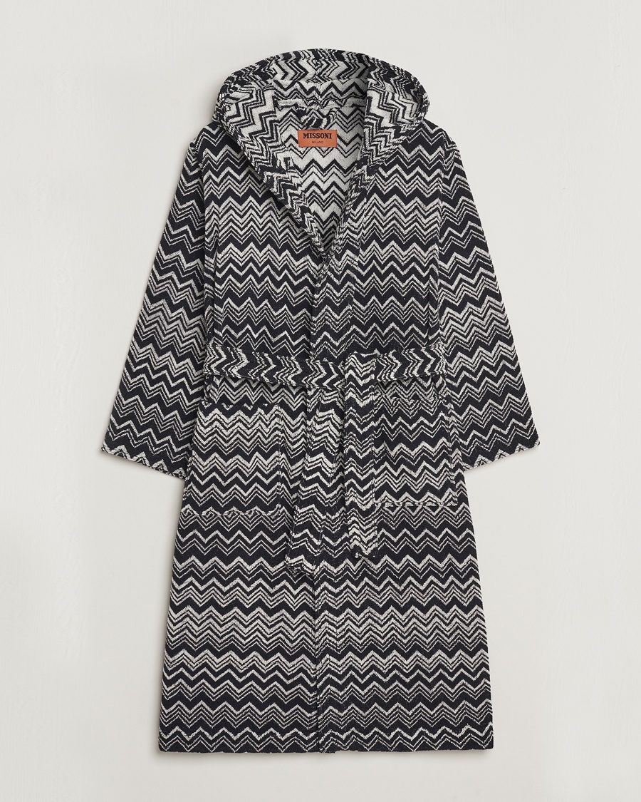 Missoni Home Keith Bathrobe Grey/Black – Schwarz