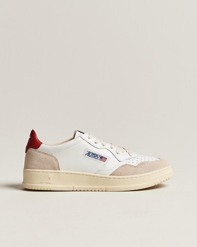  Medalist Low Leather/Suede Sneaker White/Red