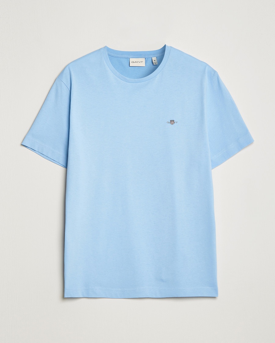Gant The Original Solid T-Shirt Capri Blue – Blau