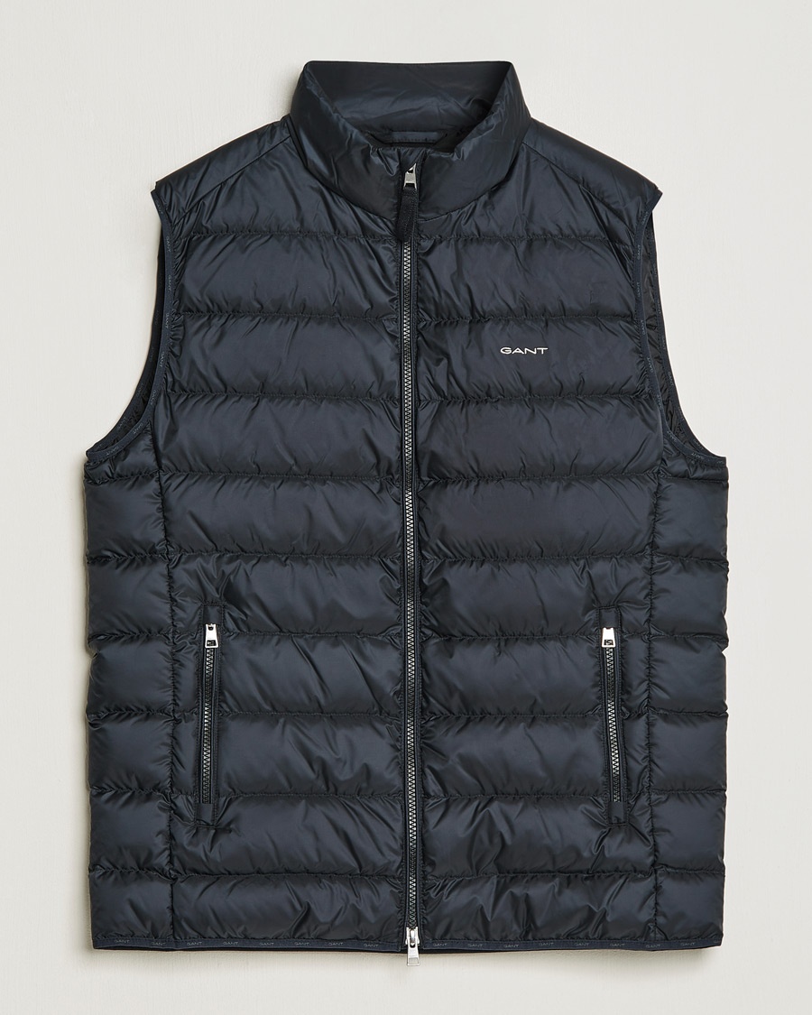 Gant The Light Down Gilet Black – Schwarz