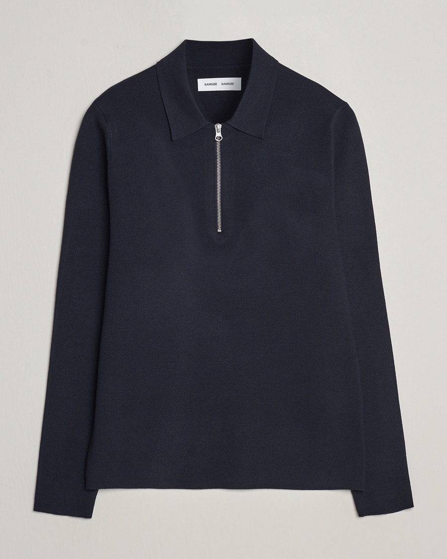 Samsøe Samsøe Guna Half Zip Sky Captain – Blau