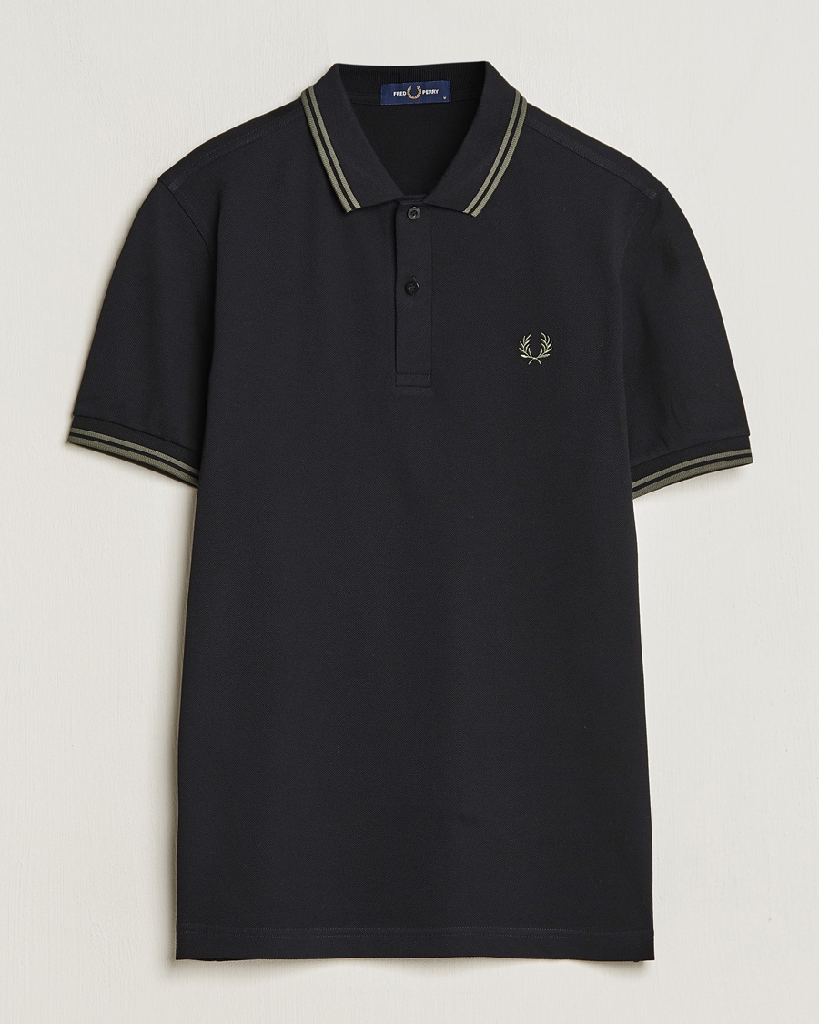 Fred Perry Twin Tipped Polo Shirt Black – Schwarz