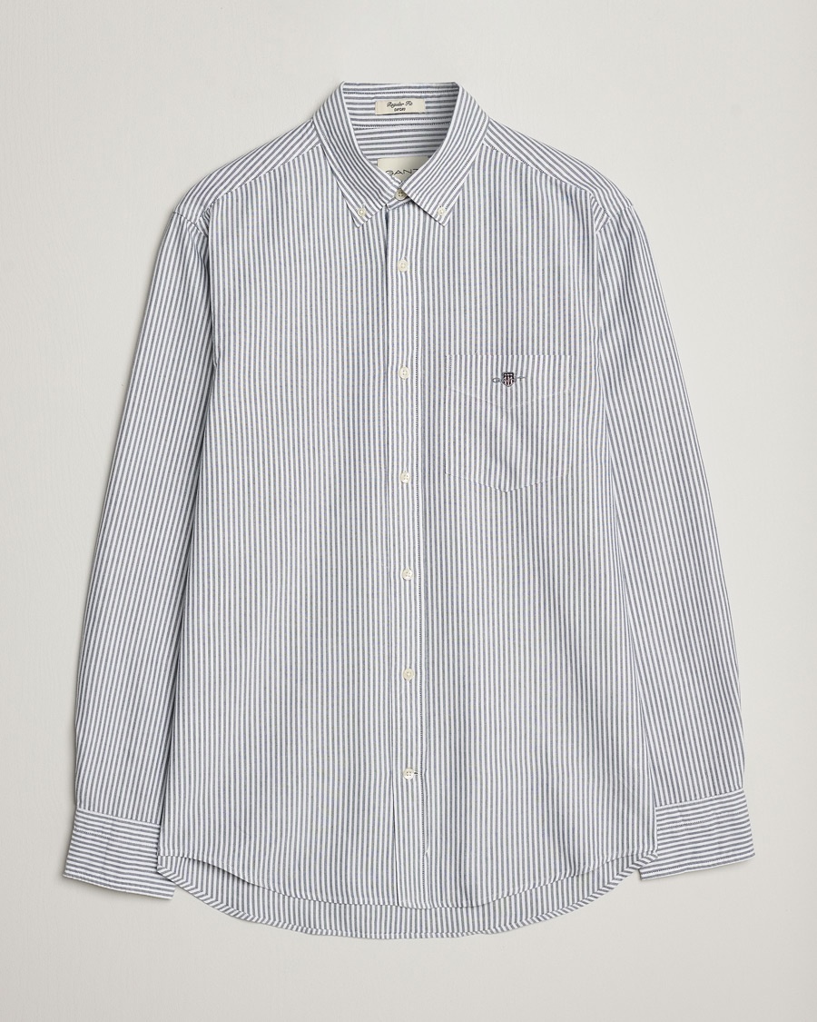 Gant Regular Fit Striped Oxford Shirt Persien Blue – Blau