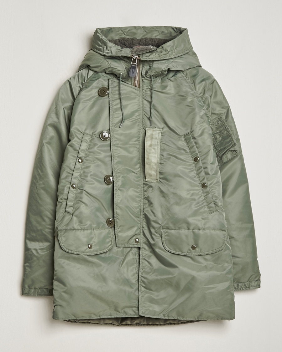 BEAMS PLUS MIL Type N-3B Parka Sage – Grün