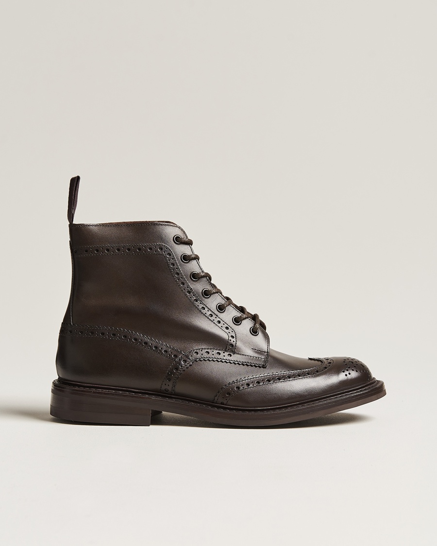 Tricker's Stow Dainite Country Boots Espresso Calf – Braun