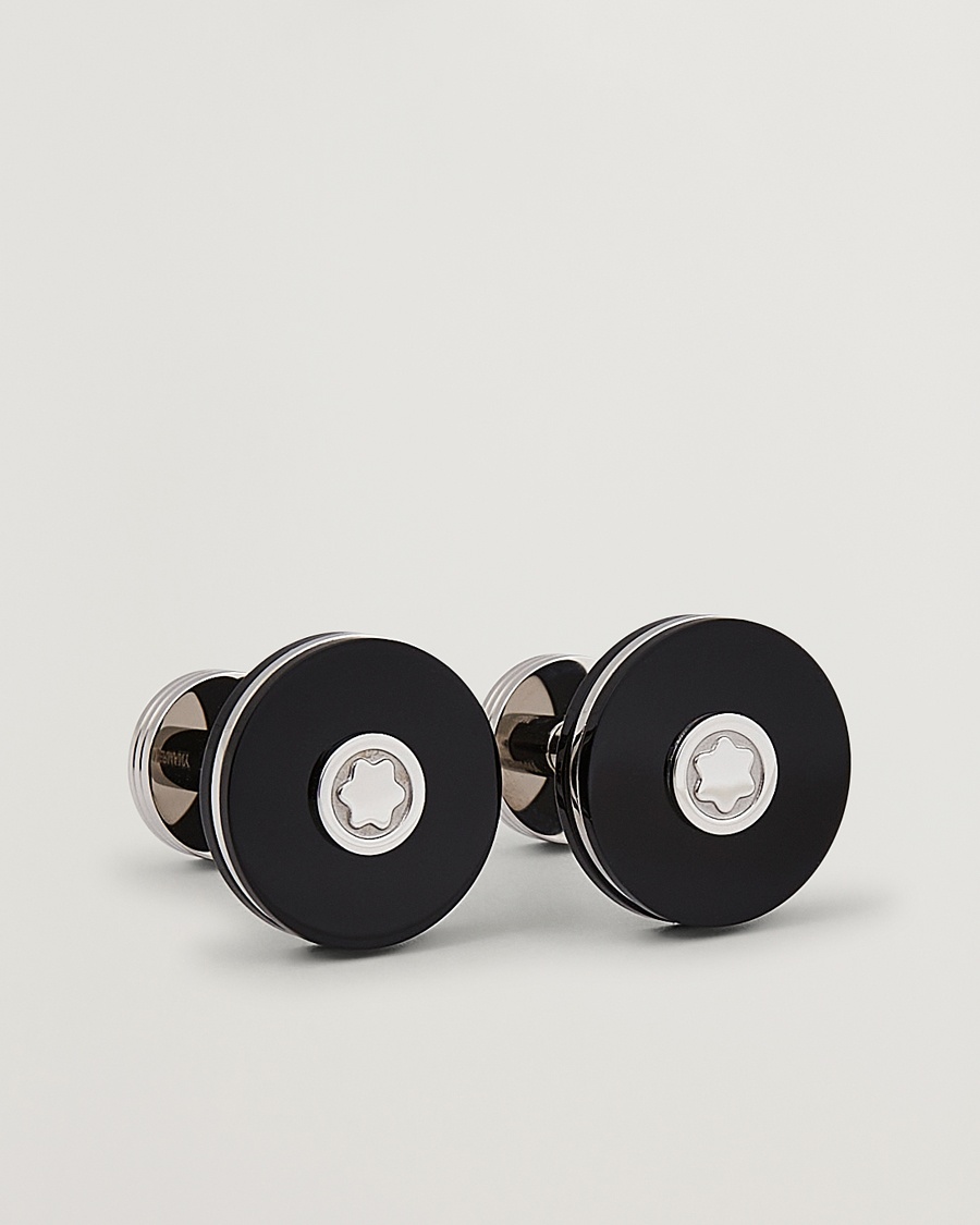 Montblanc Cufflinks Steel Black – Schwarz