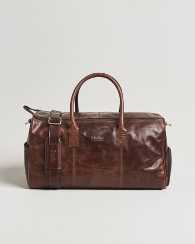 Loake Shoemakers Devon Leather Travel Bag Dark Brown – Braun