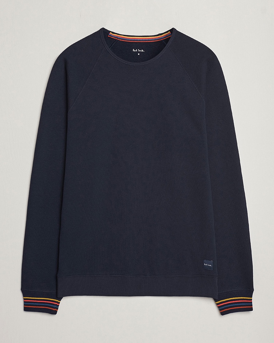 Paul Smith Artist Rib Crew Neck Sweatshirt Navy – Blau