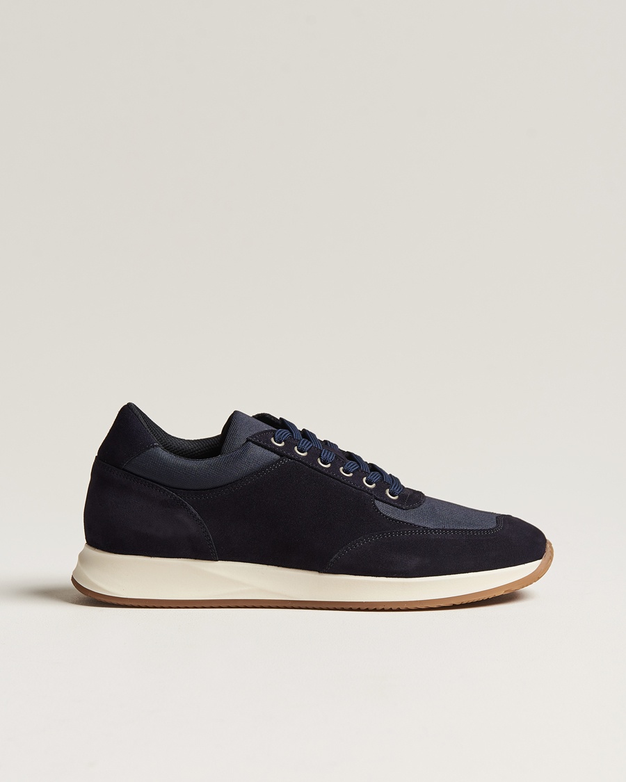 Myrqvist Stensund Running Sneaker Navy Suede – Blau