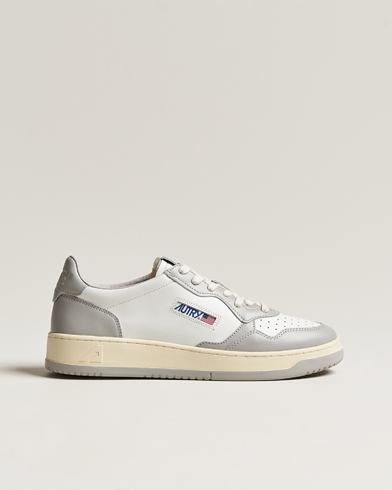 Herren |  | Autry | Medalist Low Bicolor Leather Sneaker White/Grey