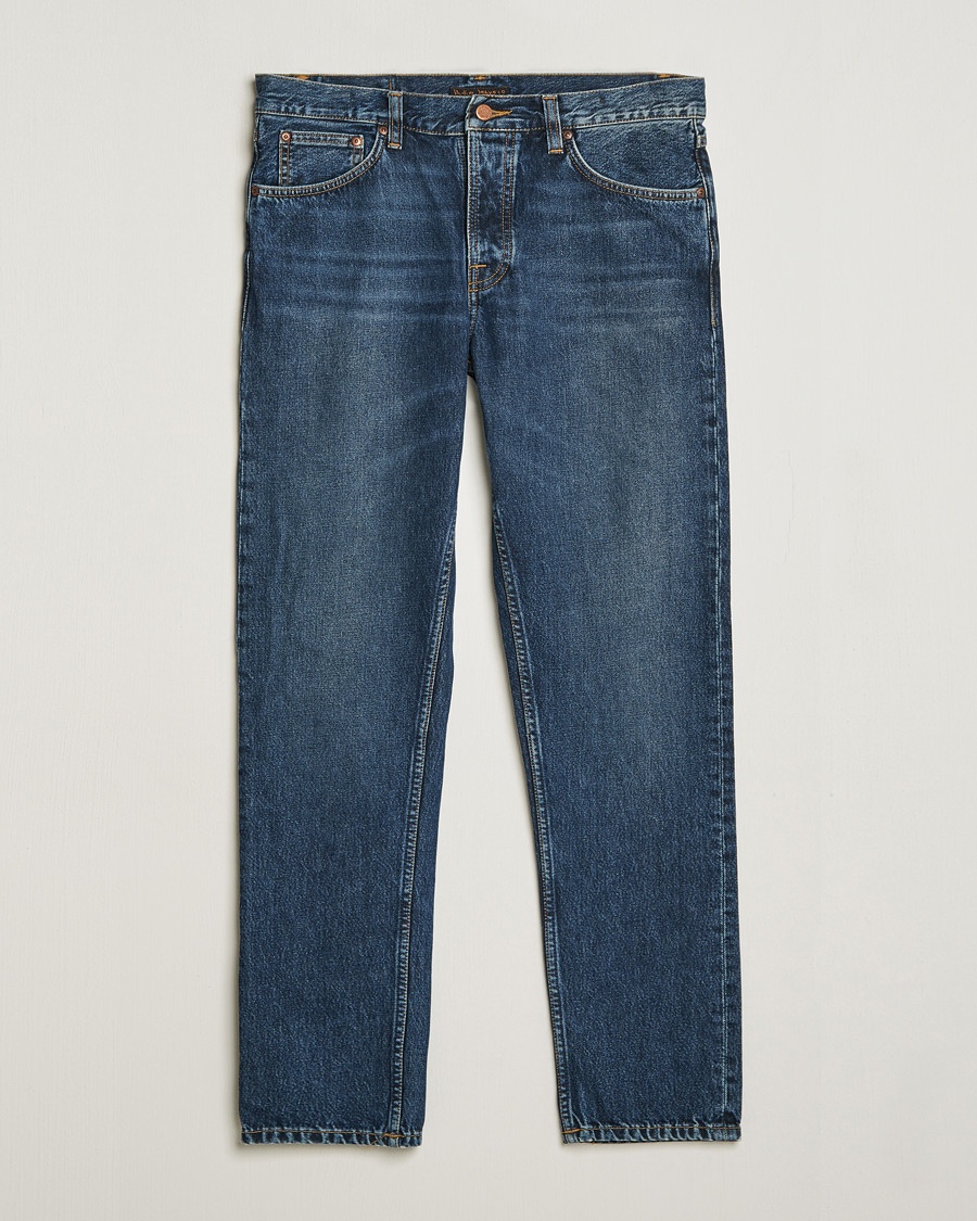 Nudie Jeans Steady Eddie II Jeans Blue Soil – Blau