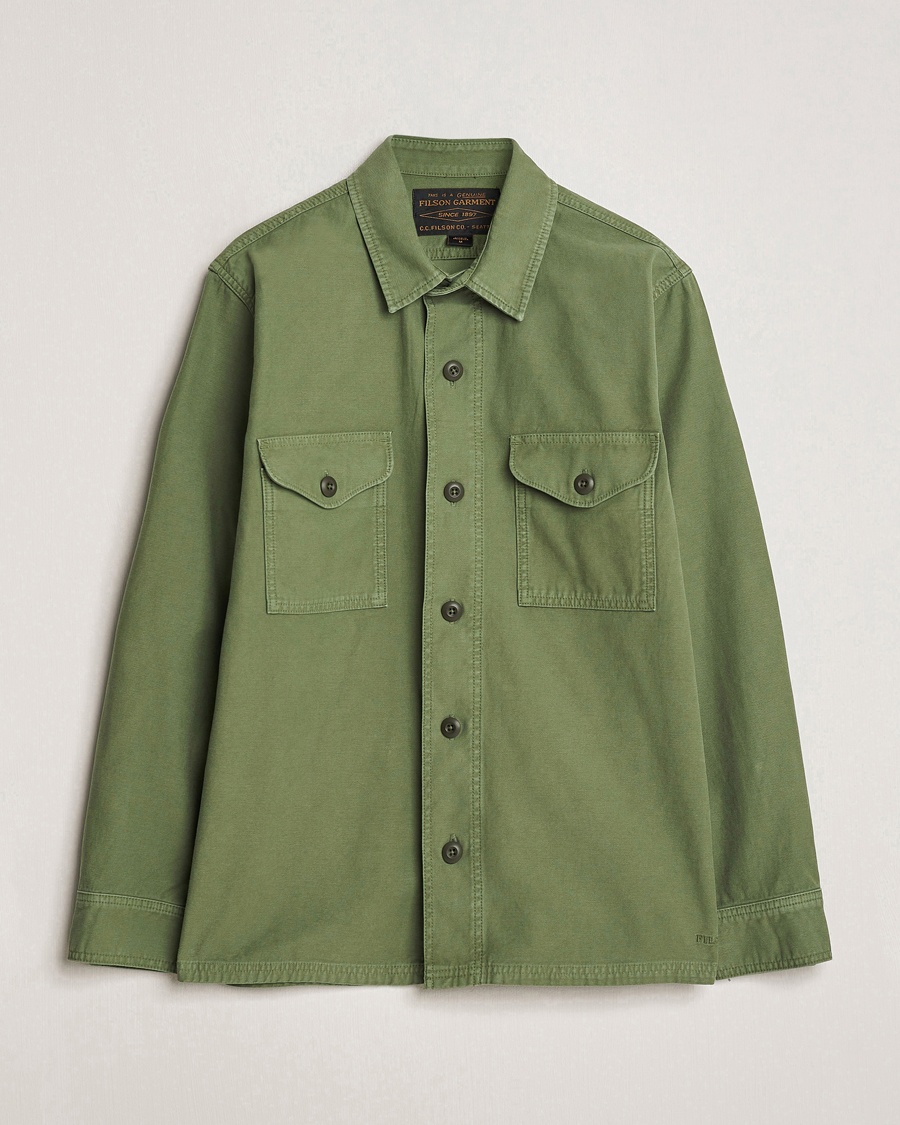 Filson Reverse Sateen Jac-Shirt Washed Green – Grün