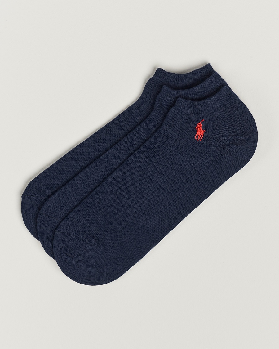 Polo Ralph Lauren 3-Pack Ghost Sock Navy – Blau
