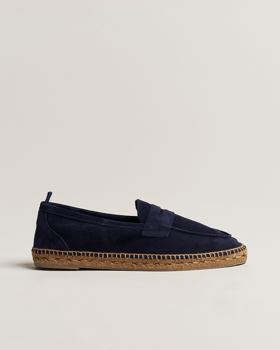 Castañer Nacho Casual Suede Loafers Azul Oscuro – Blau