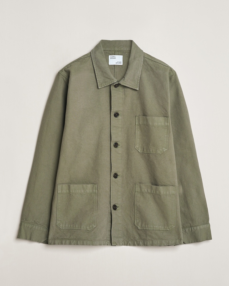 Colorful Standard Organic Workwear Jacket Dusty Olive – Grün