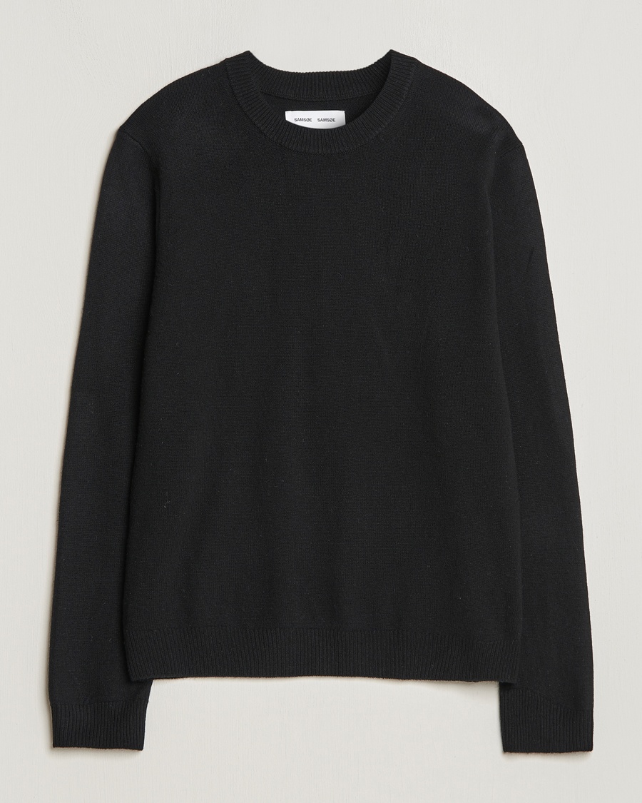Samsøe Samsøe Isak Crew Neck Black – Schwarz