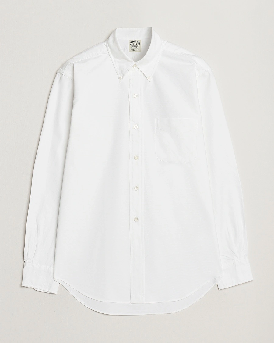 Kamakura Shirts Vintage Ivy Oxford Button Down Shirt White – Weiß