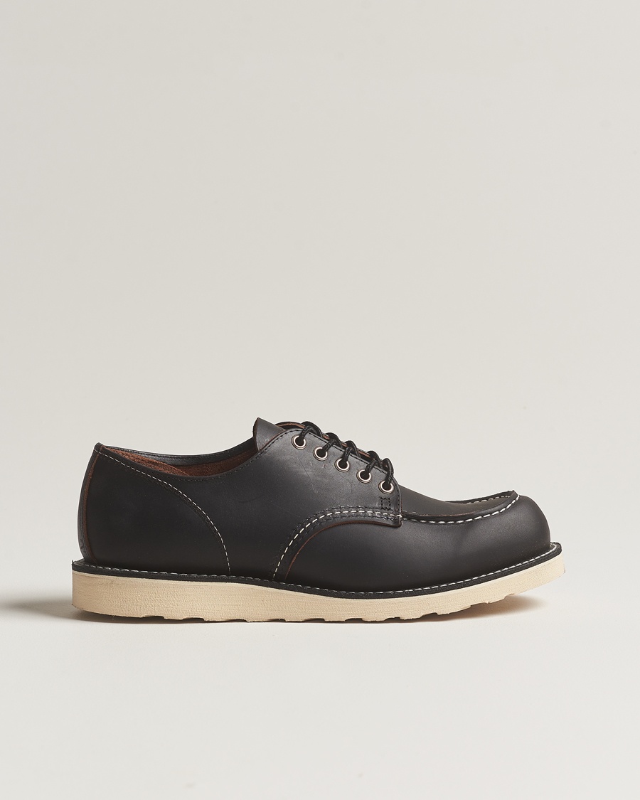 Red Wing Shoes Moc Toe Oxford Black Prairie Leather – Schwarz