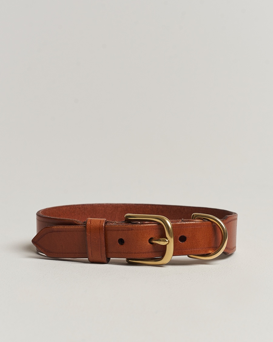 Tärnsjö Garveri Leather Dog Collar Light Brown – Braun