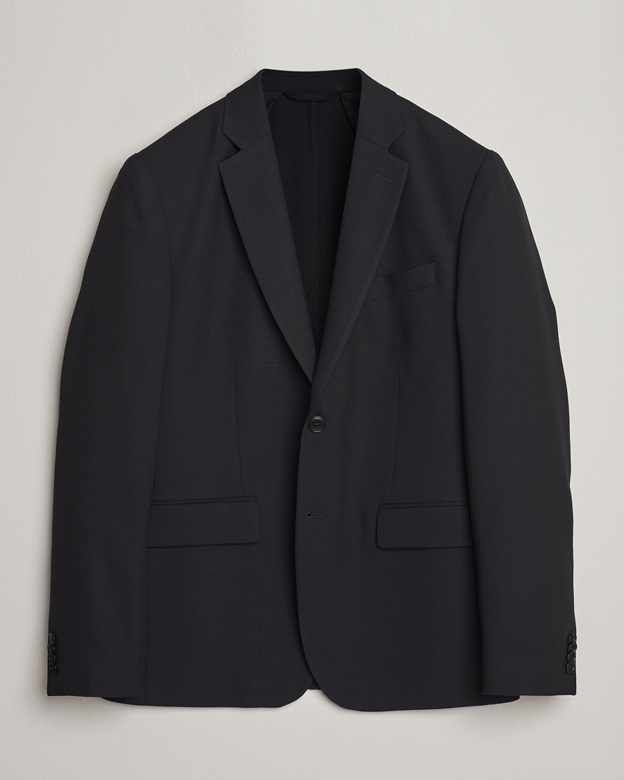 J.Lindeberg Hopper Active Hopsack Blazer Black – Schwarz